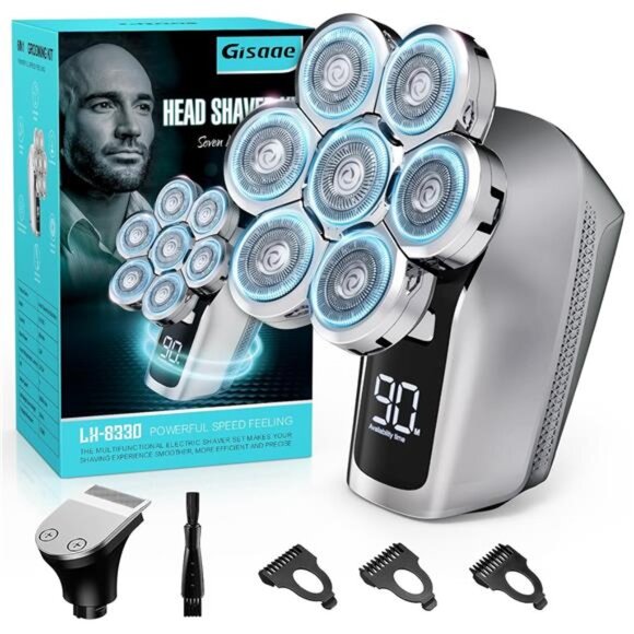 Head Shavers for Bald Men, Upgraded 7D Electric Razor, Cordless Rechargeable - Picture 1 of 7